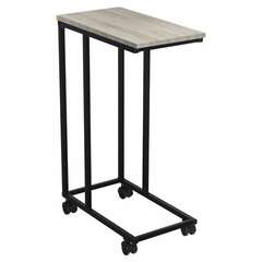  Стол журнальный brabix "loft ct-001", 450х250х680 мм, на колёсах, металлический каркас, цвет дуб антик, 641860 | Столы журнальные и сервировочные