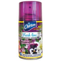  Сменный баллон 250 мл, chirton "вечерняя прохлада", для автоматических освежителей, универсальный, сухое распыление, 4670013302567 | Сменные баллоны аэрозольные