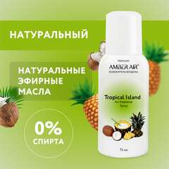  Сменный баллон аэрозольный 75 мл (аналог tork, система а1) amber air "тропический остров", 2255 | Сменные баллоны аэрозольные