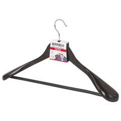  Вешалка-плечики, размер 48-50, деревянная, анатомическая, перекладина, цвет шоколад, brabix "люкс", 601165 | Вешалки-плечики