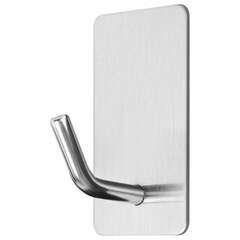  Крючки самоклеящиеся универсальные 2,5x4,5 см, комплект 4 шт., сталь, серебристые, laima home, 608788 | Крючки и держатели самоклеящиеся