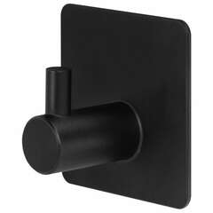  Крючки самоклеящиеся универсальные 4,5x4,5 см, комплект 4 шт., сталь, черные, laima home, 608786 | Крючки и держатели самоклеящиеся