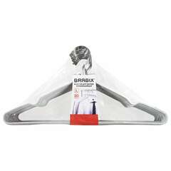  Вешалки-плечики для одежды, размер 48-50, металл, антискользящие, комплект 20 шт., белые, brabix premium, 608470 | Вешалки-плечики