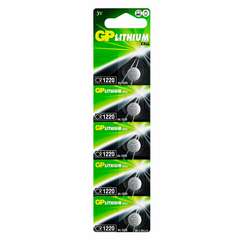  Батарейка gp lithium, cr1220, литиевая, 1 шт., в блистере (отрывной блок), cr1220ra-7c5 | Батарейки