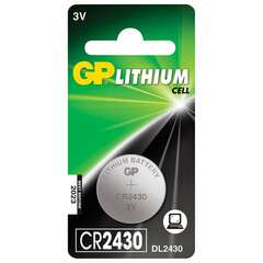  Батарейка gp lithium, cr2430, литиевая, 1 шт., в блистере, cr2430-8c1 | Батарейки