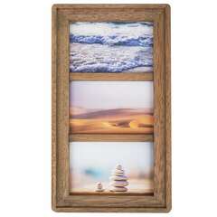  Рамка из мангового дерева brauberg loft trinity, 3 фото 10х15 см, стекло, 20х35,5 см, 391282 | Рамки для дипломов, сертификатов, грамот, фотографий