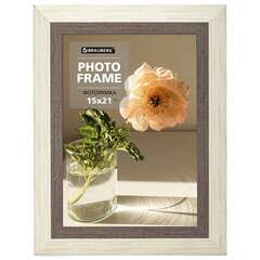  Рамка 15х21 см небьющаяся, багет 30 мм, пластик, brauberg "lambert", слоновая кость/капучино, 391250 | Рамки для дипломов, сертификатов, грамот, фотографий