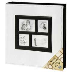  Фотоальбом brauberg на 500 фотографий 10х15 см, обложка под кожу рептилии, рамка для фото, белый, 390713 | Фотоальбомы