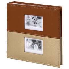  Фотоальбом brauberg "mirror" на 200 фото 10х15 см, под кожу, бумажные страницы, бокс, 391184 | Фотоальбомы