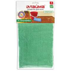 Тряпка для мытья пола из микрофибры, супер плотная, 50х60 см, зеленая, 300 г/м2, laima, 601251 | Тряпки для пола