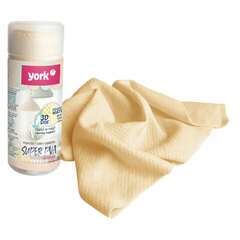  Салфетка из pva губчатая 43х32 см, чудо в тубе 3d-супервпитывающая, желтая, 730 г/м2, york, 24030 | Салфетки хозяйственные