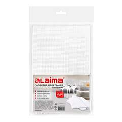  Салфетка вафельная отбеленная, 45х80 см, плотность 200 (±10) г/м2, европодвес, laima, 604764 | Салфетки вафельные