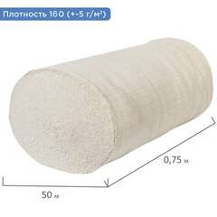  Полотно нитепрошивное (неткол), узбекистан, рулон 0,75х50 м, 160 (±5) г/м2, в пакете, laima, 607524 | Технические ткани в рулоне