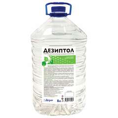  Антисептик для рук и поверхностей спиртосодержащий (68%) 5 л дезиптол, дезинфицирующий, жидкость, пэт | Антисептики для рук и поверхностей