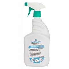  Антисептик для рук и поверхностей спиртовой (68%) с распылителем, 500 мл, здравдез, дезинфицирующий, жидкость, зда-563 | Антисептики для рук и поверхностей