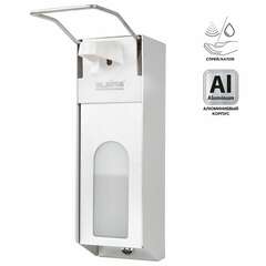  Дозатор локтевой для антисептика и мыла с замком универсальный, с еврофлаконом 1 л, laima, металлический, 607328, x-cl268 | Дозаторы локтевые для мыла и антисептиков