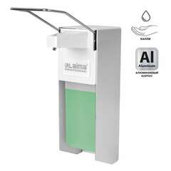  Дозатор локтевой для жидкого мыла и геля-антисептика, с еврофлаконом 1 л, laima, металлический, 605706 | Дозаторы локтевые для мыла и антисептиков