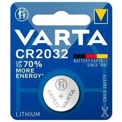  Батарейка 1 шт. varta electronics, cr2032, литиевая, блистер, 6032101401 | Батарейки