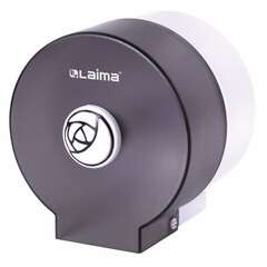  Диспенсер для бытовой туалетной бумаги laima, круглый, тонированный серый, 605046 | Держатели для бытовой туалетной бумаги