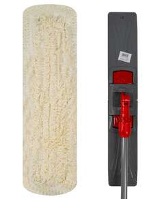  Nv швабра с плоским мопом хлопок 60см красная nv-mop604c-r | Швабры