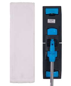  Nv швабра с плоским мопом микрофибра 50см синяя nv-mop500m-b | Швабры