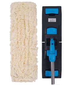  Nv швабра с плоским мопом хлопок 50см синяя nv-mop500c-b | Швабры