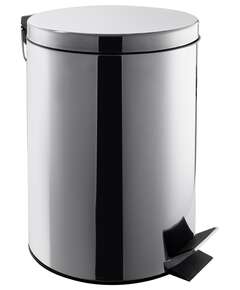  Урна мусорная с педалью nv 12 л хром nv-bin12l | Урны-пепельницы