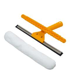  Сгон-держатель пластиковый с шубкой из микрофибры 35см | Мойка окон