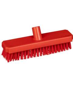  Щетка для пола жесткий ворс 300 мм красная nv-05020-4r | Щётки
