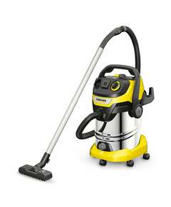  Пылесос хозяйственный karcher wd 6 ps, мусоросборник 30 л, мощность 1300 вт, желтый, 1.628-360.0 | Пылесосы промышленные