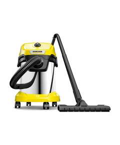  Пылесос хозяйственный karcher wd 3 s, мусоросборник 17 л, мощность 1000 вт, желтый, 1.628-135.0 | Пылесосы промышленные