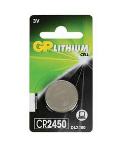  Батарейка gp lithium, cr2450, литиевая, 1 шт., в блистере, cr2450-2c1 | Батарейки