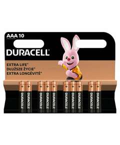  Батарейки комплект 10 шт., duracell basic оригинал, aaa (lr03, 24а), алкалиновые, мизинчиковые | Батарейки