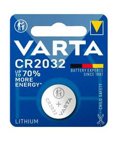  Батарейка 1 шт. varta electronics, cr2032, литиевая, блистер, 6032101401 | Батарейки