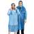  Дождевик-плащ синий на кнопках полиэтиленовый, универсальный размер 120x80 см, shamaani (шамаани), 610929 | Непромокаемые плащи и куртки