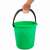  Ведро 10 л, без крышки, пластиковое, пищевое, с глянцевым узором, цвет зеленый, мерная шкала, laima, 603893 | Ведра хозяйственные