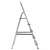  Стремянка алюминиевая 5 ступеней, высота площадки 1,04м, дуга безопасности 0,6м, площадка 26х26см, до 150кг, вес 4кг, новая высота, 1110105 | Лестницы и стремянки