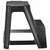  Стремянка-табурет, 2 ступени, стационарная, пластиковая, нагрузка 120 кг, вес 2,4 кг, черная, idea, м 2296 | Лестницы и стремянки