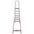  Стремянка алюминиевая 7 стандартных ступеней 9 см, площадка 1,5 м, нагрузка 225 кг, вес 7 кг, новая высота, 3110107 | Лестницы и стремянки