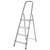  Стремянка сталь / алюминий 4 ступени, высота площадки 0,81м, дуга 0,6м, площадка 26х26см, до 150кг, вес 5,2кг новая высота, 1130104 | Лестницы и стремянки