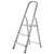  Стремянка сталь/алюминий 3 ступени, высота площадки 0,59м, дуга 0,6м, площадка 26х26см, до 150кг, вес 4,5кг, новая высота, 1130103 | Лестницы и стремянки