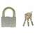  Замок навесной, ширина 80 мм, цинковый сплав, дужка d-14 мм, финский, 3 ключа, сибртех, зн2-26, 91628 | Замки навесные