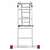  Лестница-трансформер алюминиевая 4х4 ступени, высота 4,5 м (4 секции по 1,2 м) до 150 кг, вес 16,5 кг, новая высота, 3320404 | Лестницы и стремянки