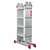  Лестница-трансформер алюминиевая 4х4 ступени, высота 4,5 м (4 секции по 1,2 м) до 150 кг, вес 16,5 кг, новая высота, 3320404 | Лестницы и стремянки