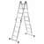  Лестница-трансформер алюминиевая 4х4 ступени, высота 4,5 м (4 секции по 1,2 м) до 150 кг, вес 16,5 кг, новая высота, 3320404 | Лестницы и стремянки