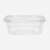  Одноразовый контейнер квадратный 750 мл с крышкой юп-рксп, комплект 300 шт., прозрачный пэт, юупм6014 | Контейнеры одноразовые