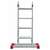  Лестница-трансформер алюминиевая 4х4 ступени, высота 4,5 м (4 секции по 1,2 м) до 150 кг, вес 16,5 кг, новая высота, 3320404 | Лестницы и стремянки