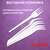  Вилка одноразовая пластиковая 165 мм, белая, комплект 100 шт., бюджет, laima, 600949 | Вилки одноразовые