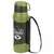  Термос классический, нержавеющая сталь, 2 л, черно-оливковый, 2 кружки, ручка + ремешок, taigaru, 608816 | Термосы