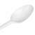  Ложка столовая одноразовая пластиковая 165 мм, белая, комплект 100 шт., стандарт, laima, 603079 | Ложки и размешиватели одноразовые